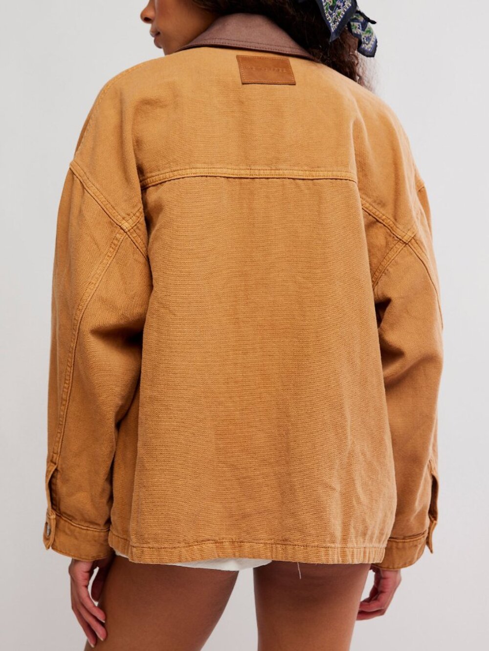 FREE PEOPLE We The Free Lemon Denim Jacket/ Meerkat - Picture 3 of 8